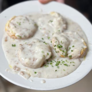 Sausage Gravy & Biscuits